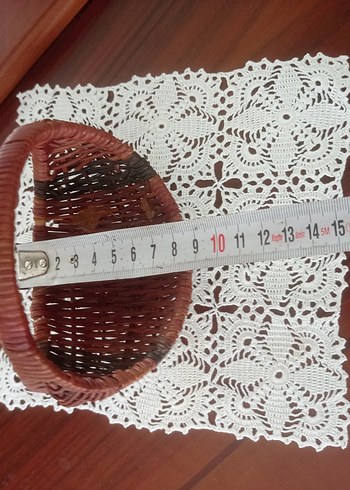 Kahverengi Hasır Saklama Sepeti - Görsel 9