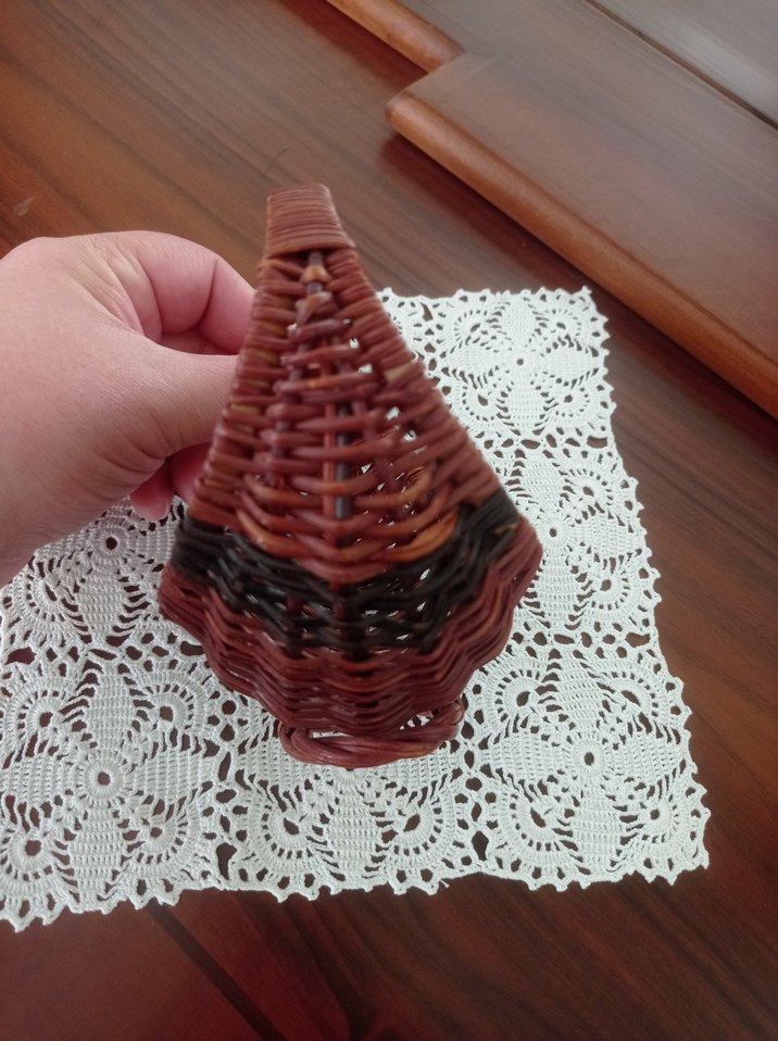 Kahverengi Hasır Saklama Sepeti - Görsel 4