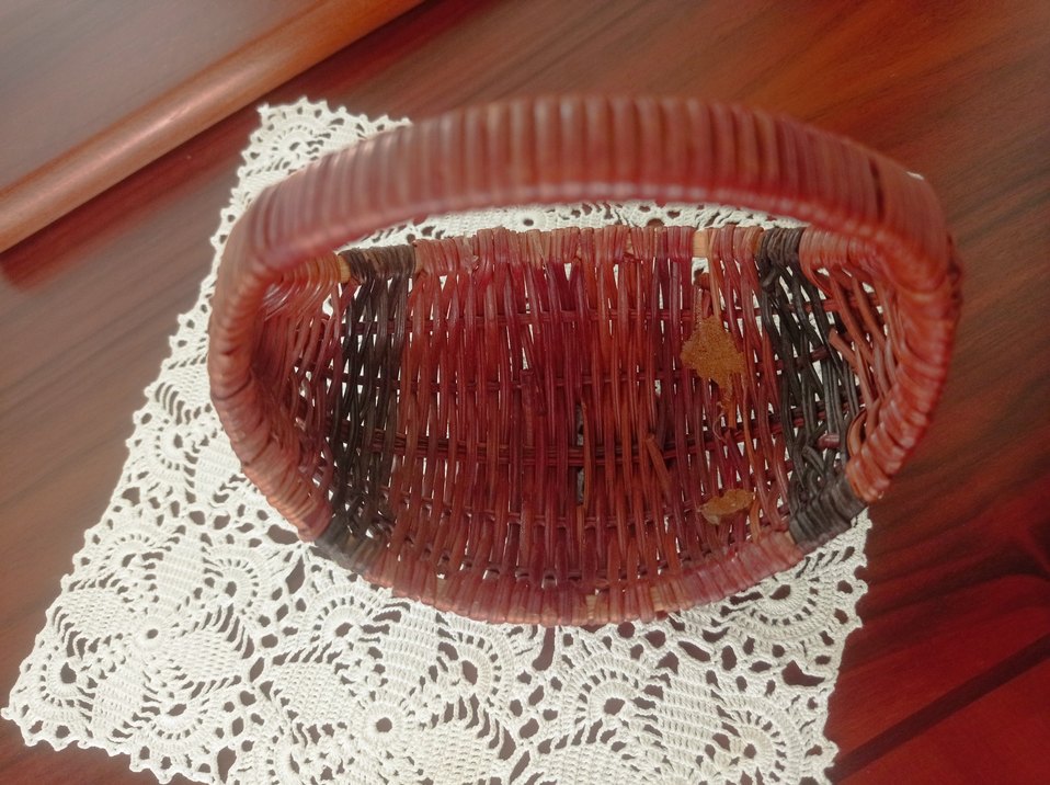 Kahverengi Hasır Saklama Sepeti - Görsel 5