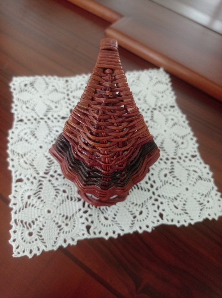 Kahverengi Hasır Saklama Sepeti - Görsel 2