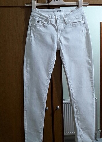 VINTAGE LOFT Skınny W 27 L 32 S beden beyaz jean
