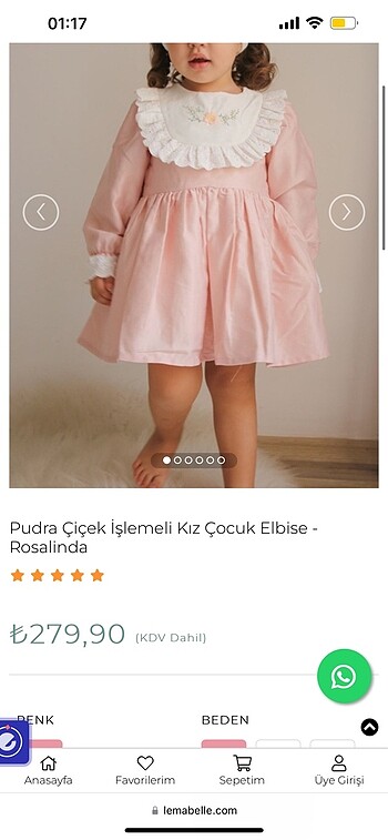 5 Yaş Beden Çocuk Elbise