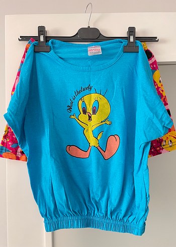 Renkli Baskılı Kadın pijama takımı