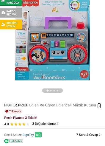 Fisher Price eğitici köpek müzik kutusu 