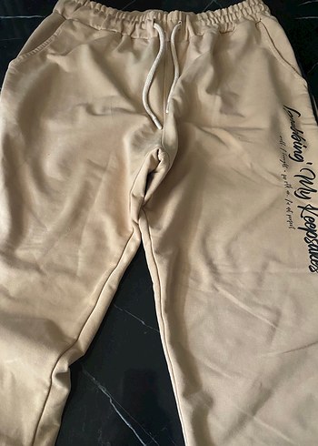 Bej Erkek eşofman - Görsel 2