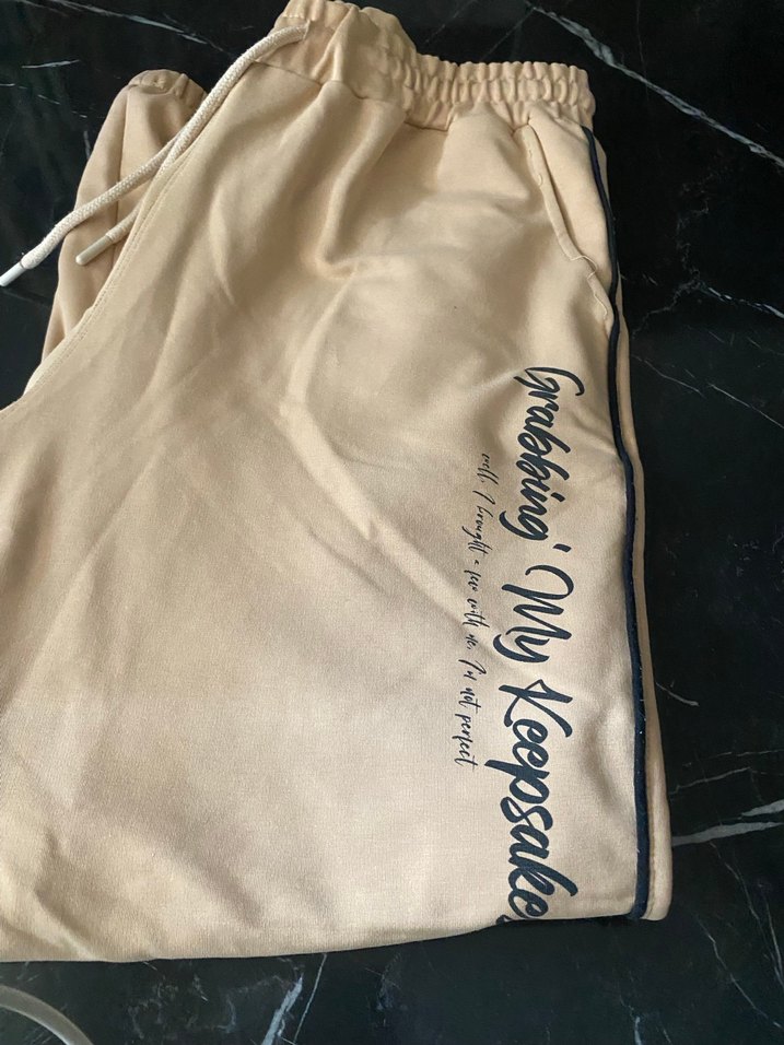 Bej Erkek eşofman - Görsel 4