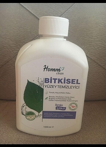 Homm bitkisel yüzey temizleyici 2 tane 