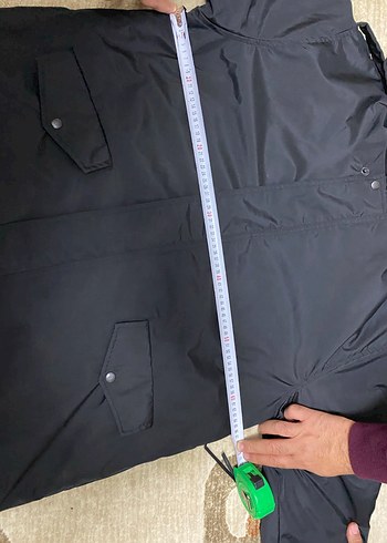 Siyah Fermuarlı Erkek Midi Mont - Görsel 2