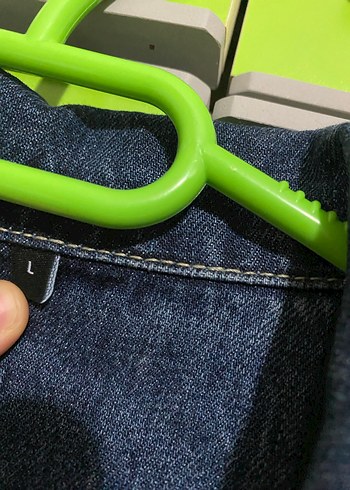 Düğmeli Mavi Kadın Kot Yelek - Görsel 2