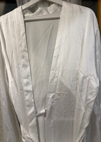 Beyaz Sabahlık Kimono - Görsel 2