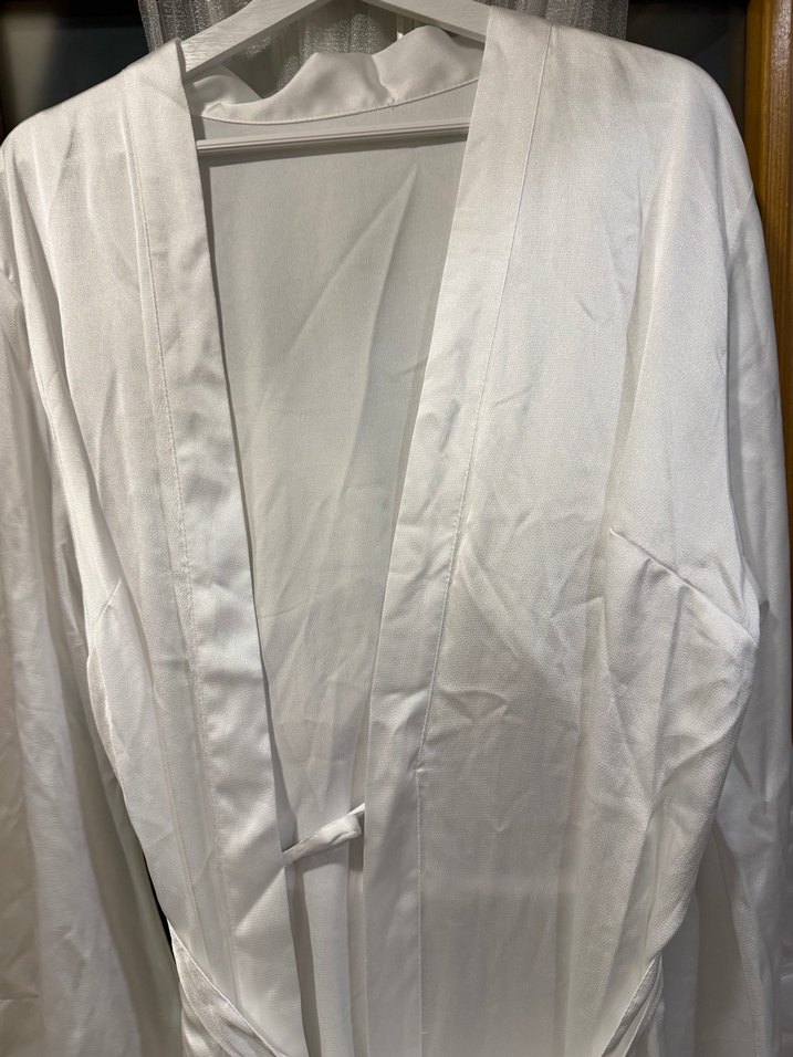 Beyaz Sabahlık Kimono - Görsel 2