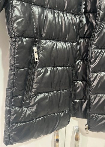 Deri Siyah Fermuarlı Kadın Ceket - Görsel 4