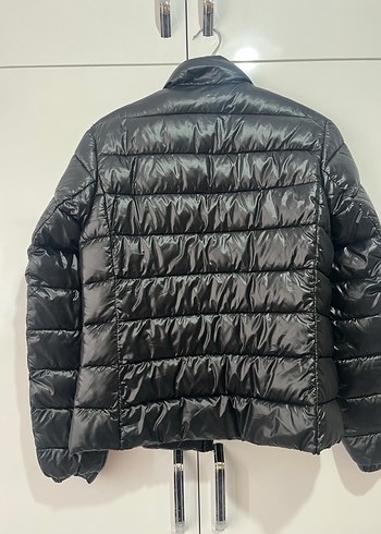 Deri Siyah Fermuarlı Kadın Ceket - Görsel 6