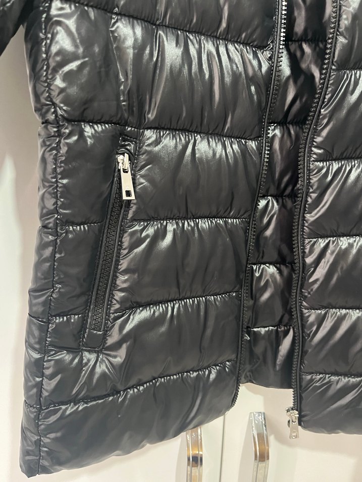 Deri Siyah Fermuarlı Kadın Ceket - Görsel 4