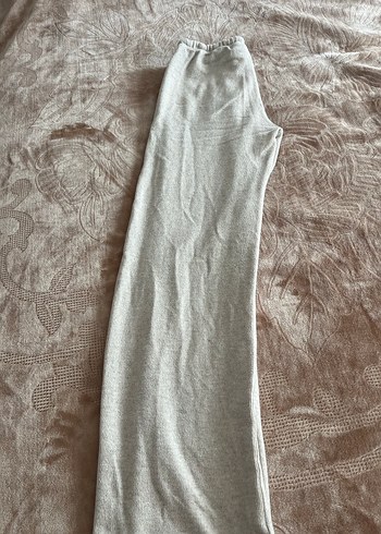 Yumoş bol örme pantolon - Görsel 2