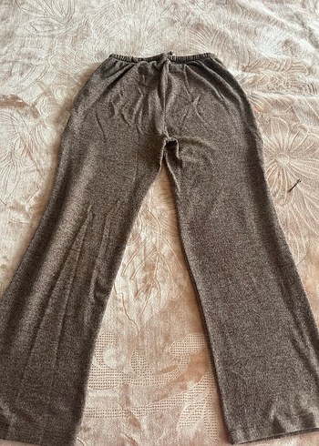 Yumoş bol örme pantolon - Görsel 3