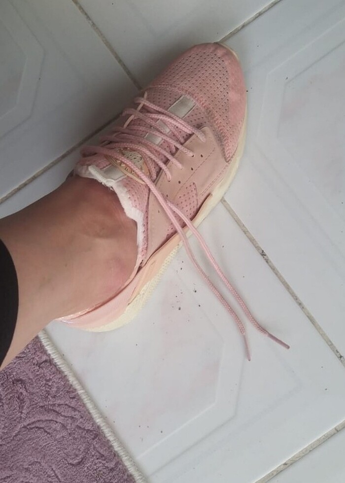 Kadın Pembe spor ayakkabı  - Görsel 2