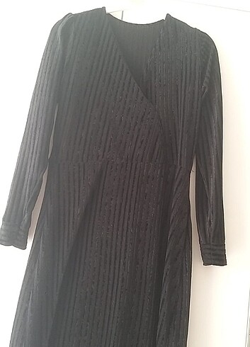 Siyah kadife elbise - Görsel 2