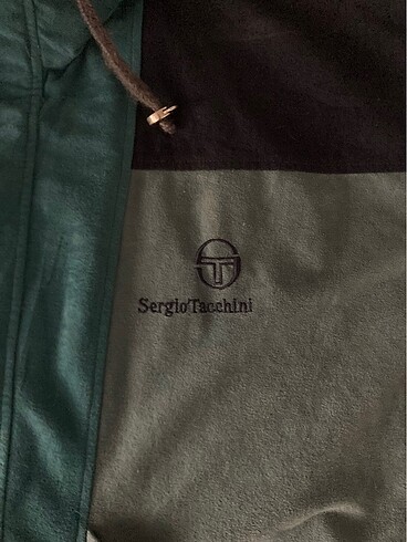 48 Beden turkuaz Renk Orijinal Sergio Tacchini ceket hırka vintage