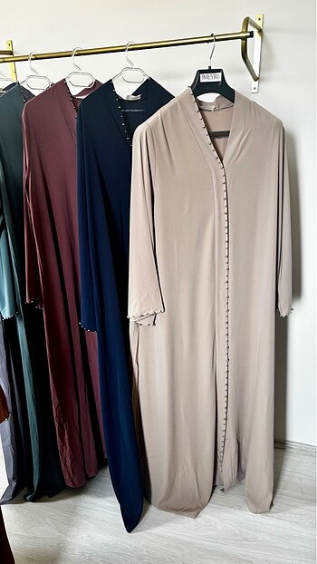 Diğer İNCİLİ BEJ RENK ABAYA FERACE 2 BEDEN
