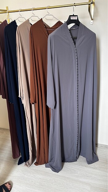Diğer İNCİLİ GRİ RENK ABAYA FERACE 2 BEDEN