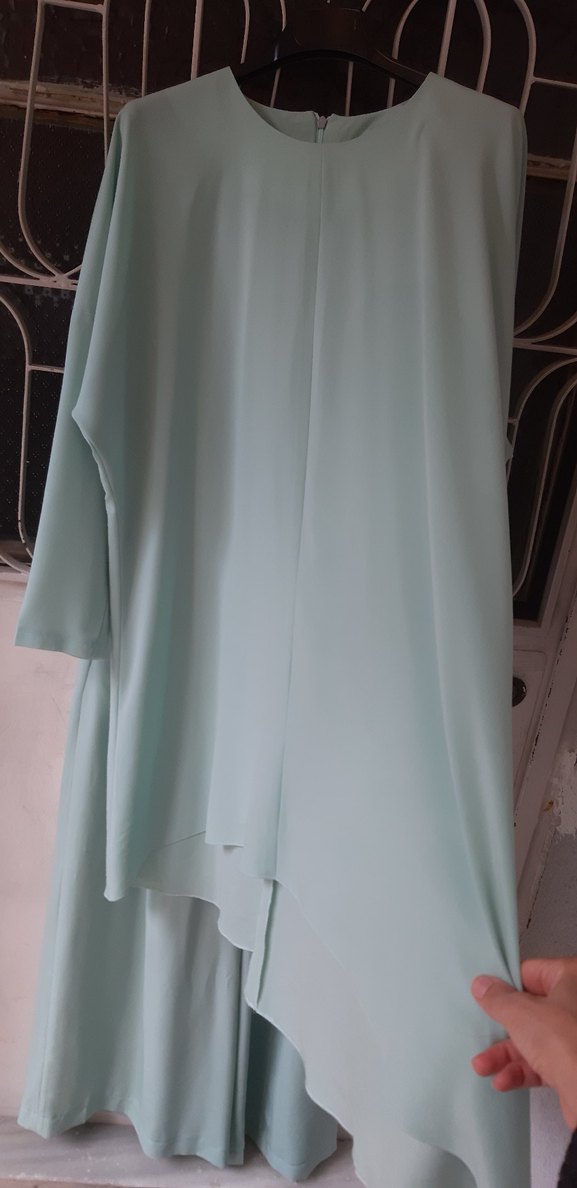 Turkuaz Kadın Tesettür Takım - Görsel 2