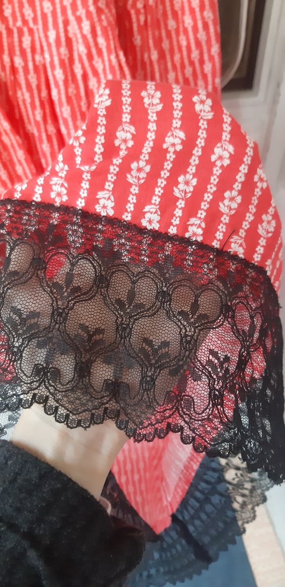 Kırmızı midi boy elbise - Görsel 5