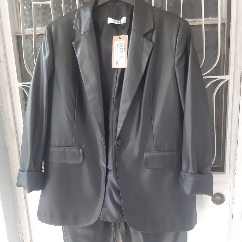 Gusto Suni Deri Ceketli Takım - Görsel 3