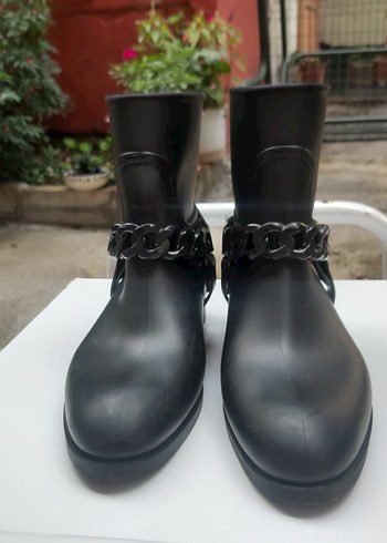 İtalyan marka zincir detaylı kauçuk bot - Görsel 3