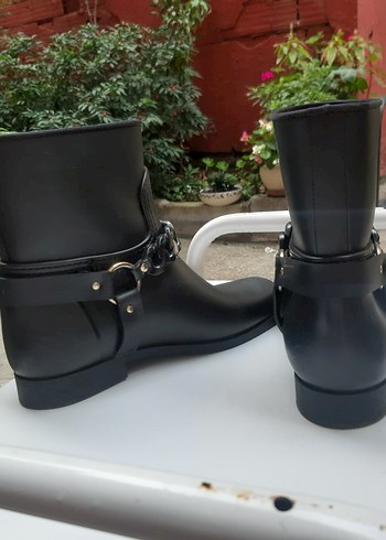 İtalyan marka zincir detaylı kauçuk bot - Görsel 5