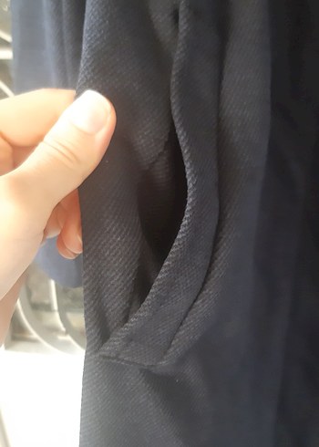 Lacivert Uzun Pardesü - Görsel 18