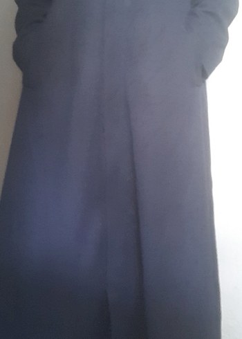 Lacivert Uzun Pardesü - Görsel 12