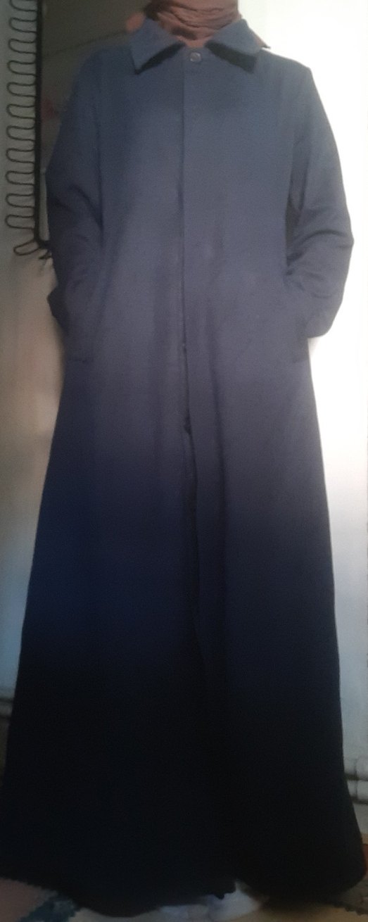 Lacivert Uzun Pardesü - Görsel 5