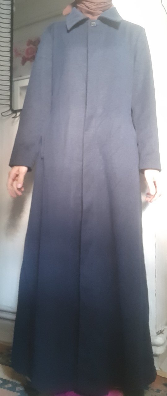 Lacivert Uzun Pardesü - Görsel 3