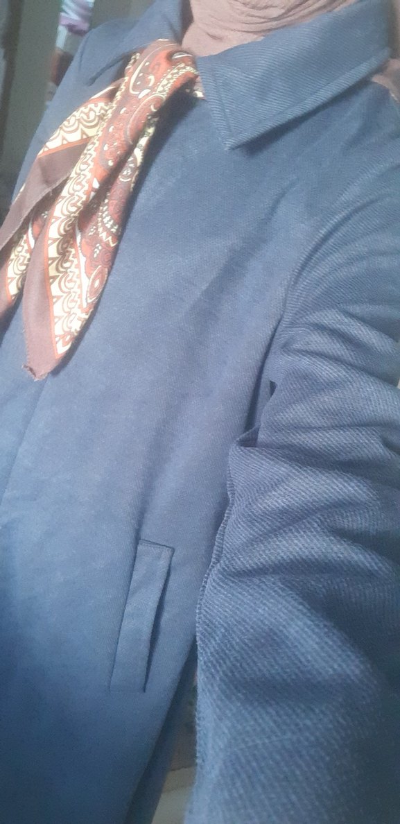 Lacivert Uzun Pardesü - Görsel 2