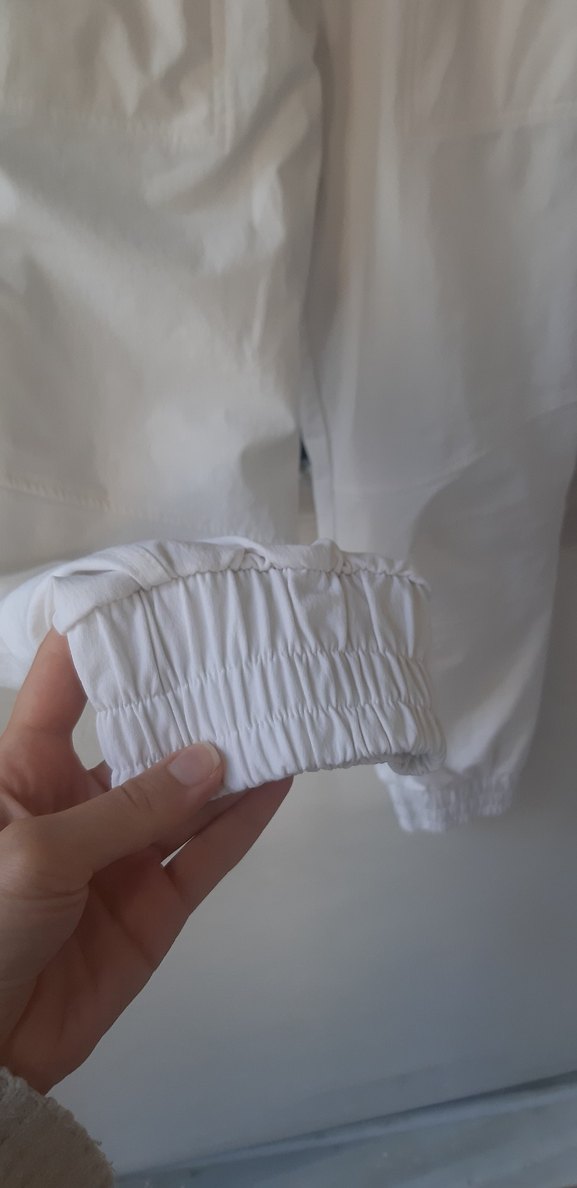 Beyaz Jogger Pantolon - Görsel 5