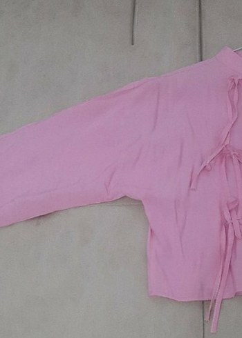 Pembe Kimono Gömlek - Görsel 2