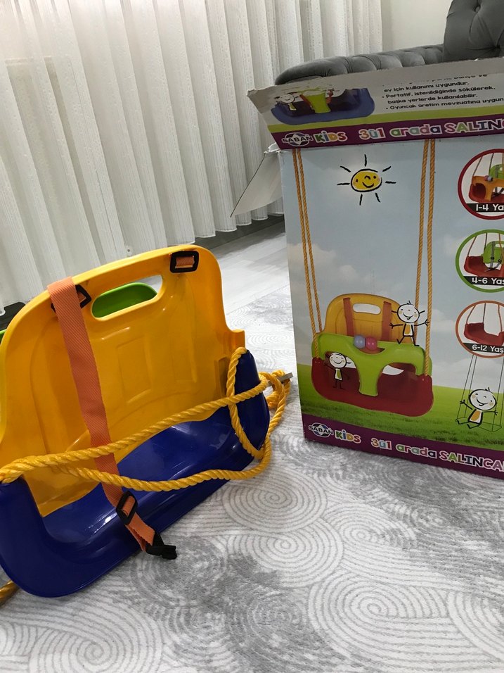 Renkli Çok Amaçlı Bebek Salıncak - Görsel 4