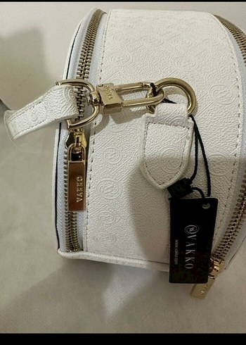 Vakko Beyaz Deri Kadın Çanta - Görsel 2