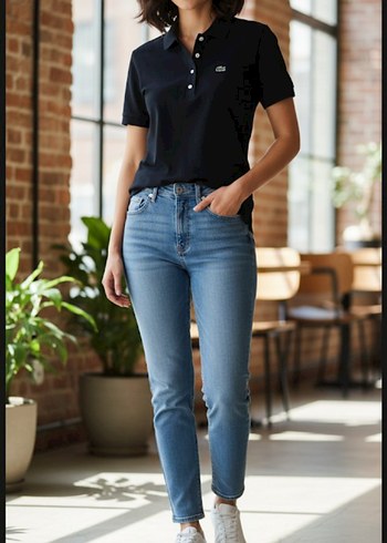 Erkek Siyah Kısa Kollu Polo Tişört - Görsel 2