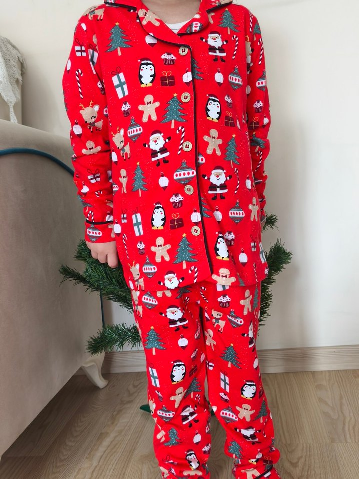 Yılbaşı temalı pijama takımı - Görsel 2