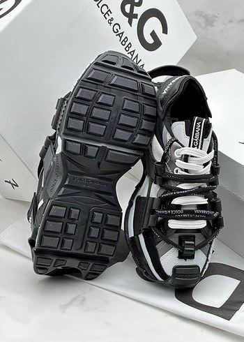 37 Beden Dolce & Gabbana Siyah Gri Desenli Kadın Spor Ayakkabı