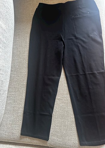 46 Beden siyah Renk İkiler 46 beden Siyah Kadın Kumaş Pantolon Regular Fit