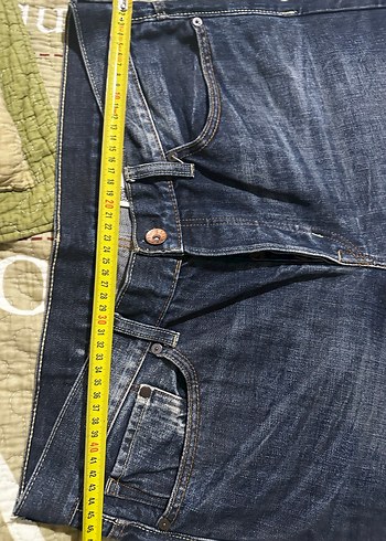 H&M Koyu Mavi Denim Erkek Jean - Görsel 3