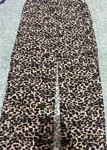 Pull and bear leoparlı midi etek - Görsel 3