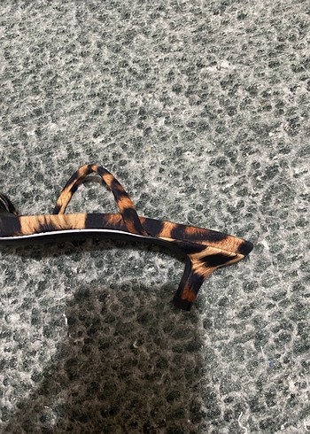 Pull and bear leoparlı topuklu terlik - Görsel 2