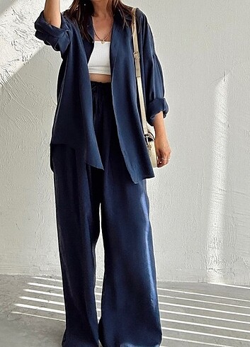Zara Palazzo Pantolonlu Modal Takım