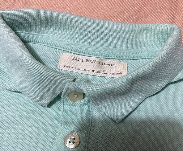 5 Yaş Beden Zara polo yaka tshirt
