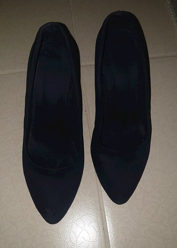 Lacivert Minimalist Stiletto Topuklu Kadın Ayakkabı