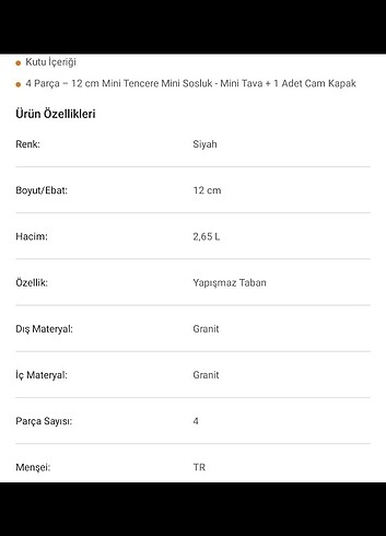 Beden Renk 4 parça mini tencere seti